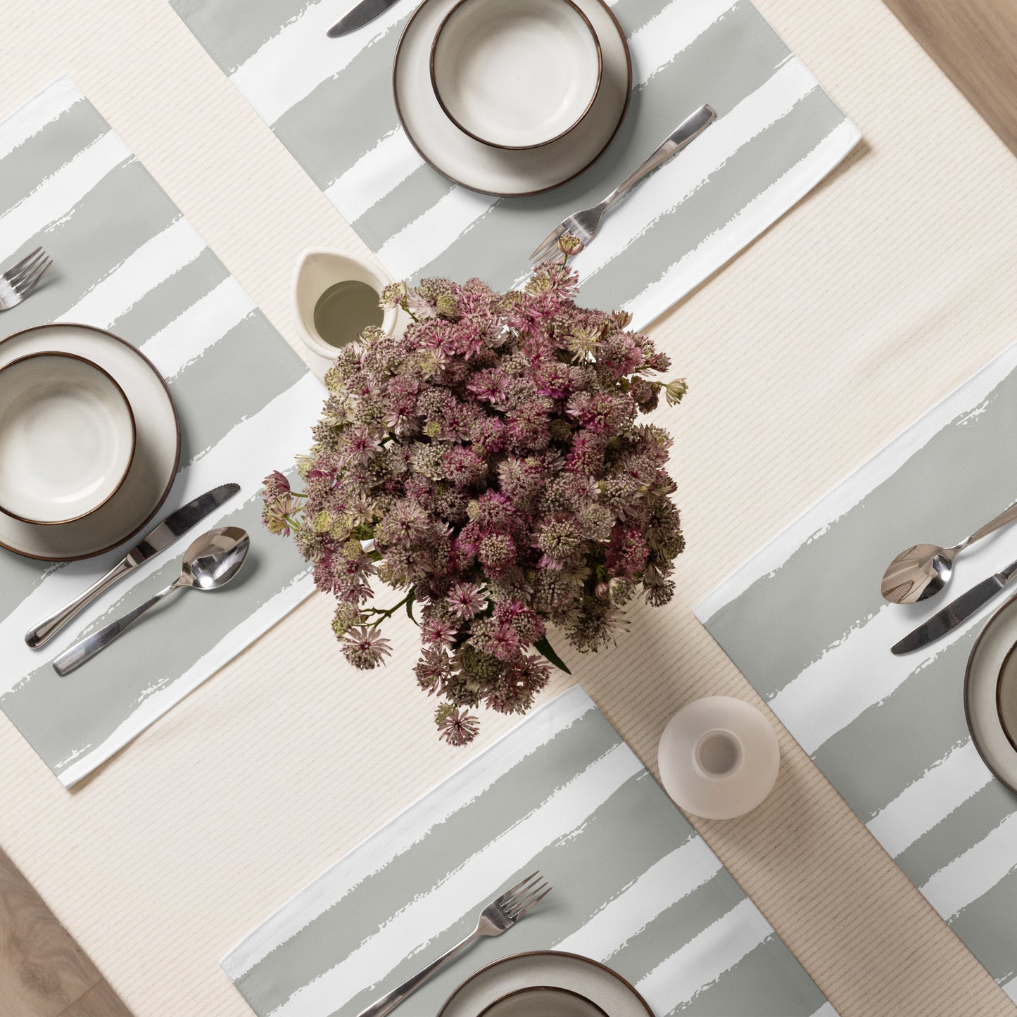 Placemat Set with Hand-painted Brush Stroke Print | PSBS-1243