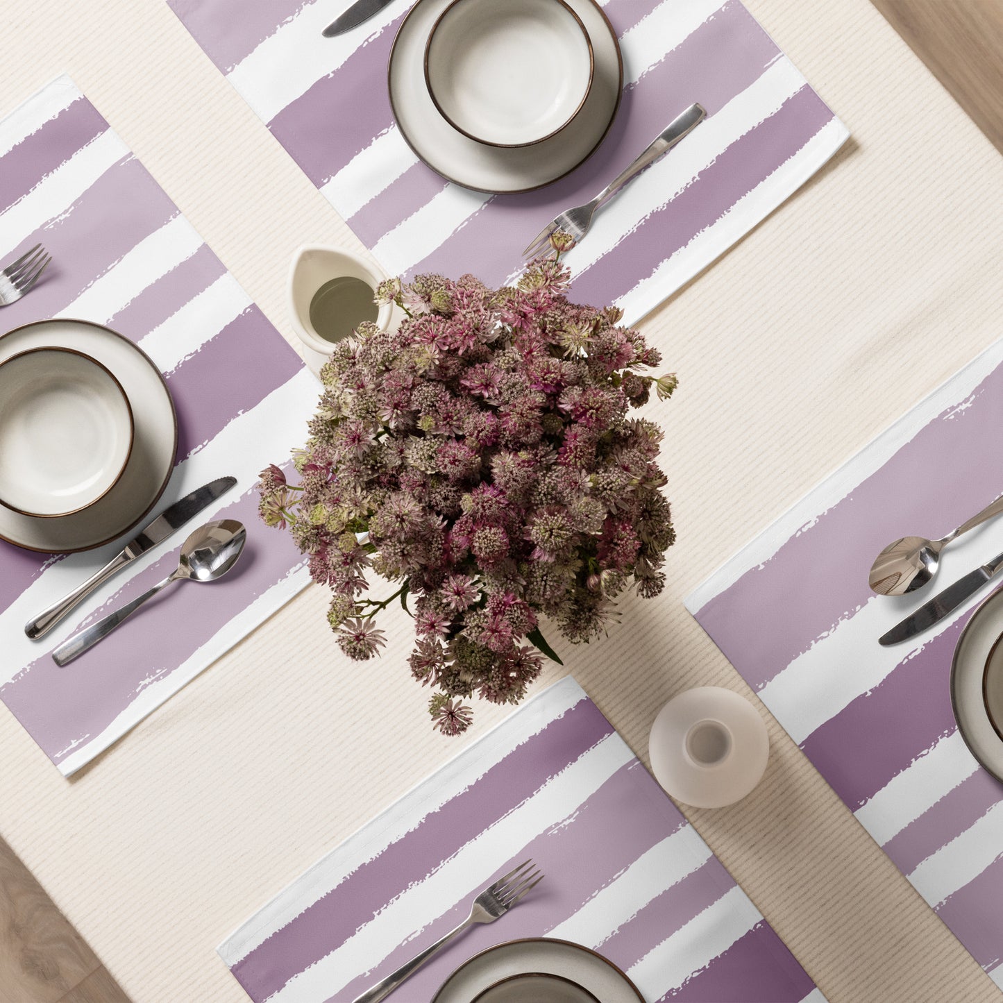 Placemat Set with Hand-painted Brush Stroke Print | PSBS-1251