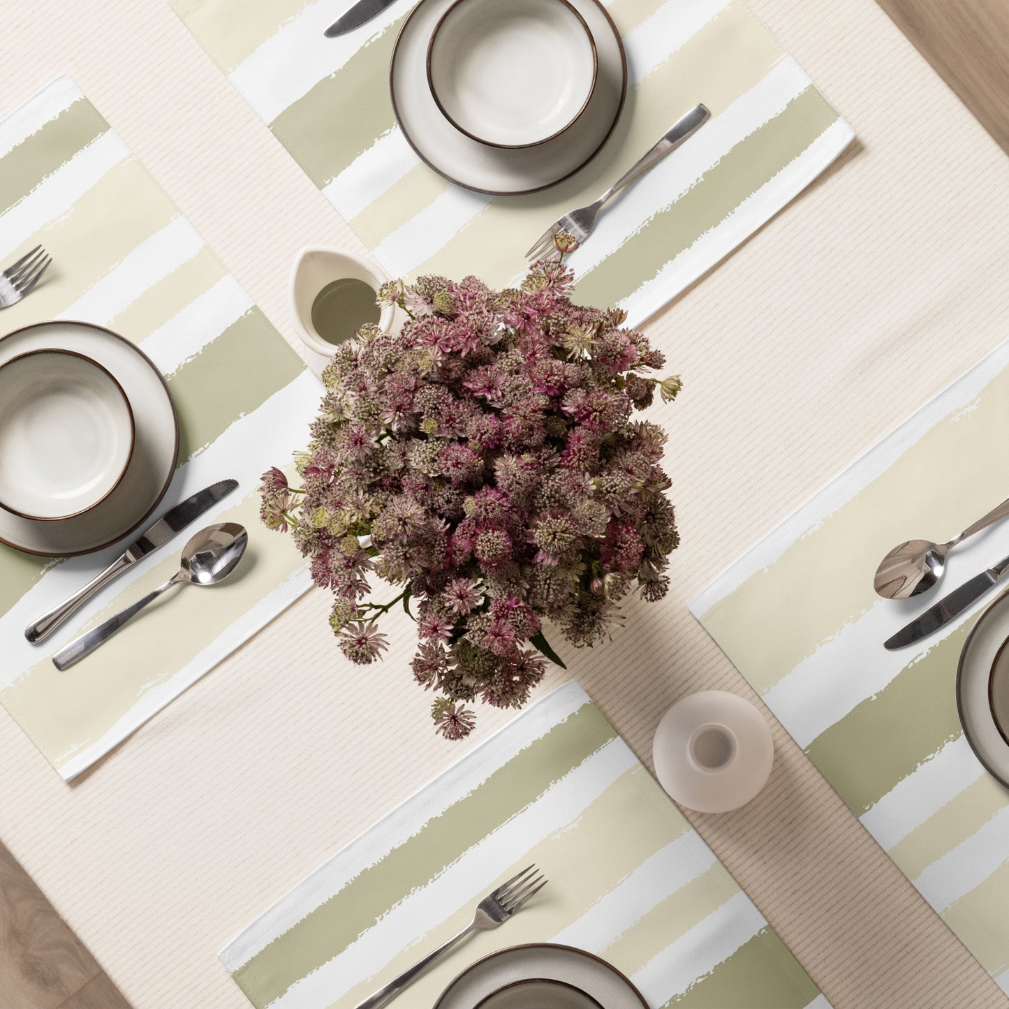 Placemat Set with Hand-painted Brush Stroke Print | PSBS-1255
