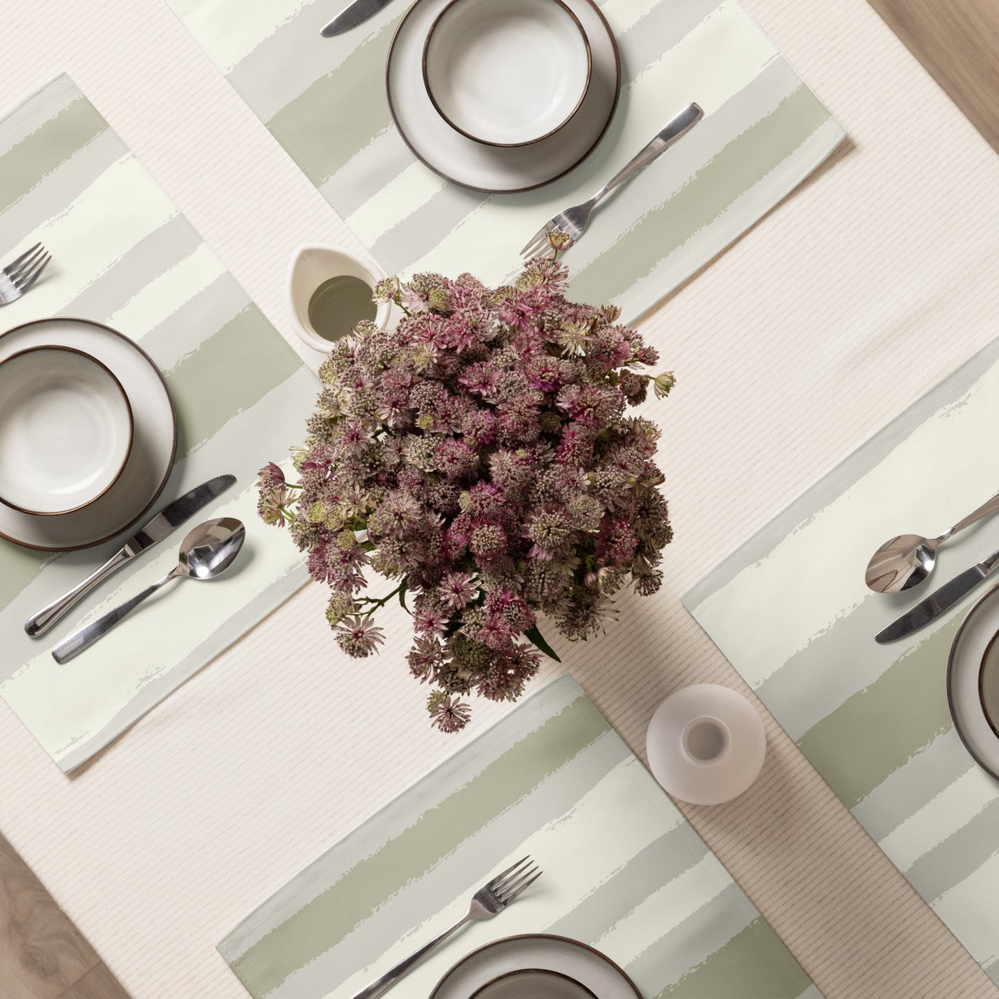 Placemat Set with Hand-painted Brush Stroke Print | PSBS-1263