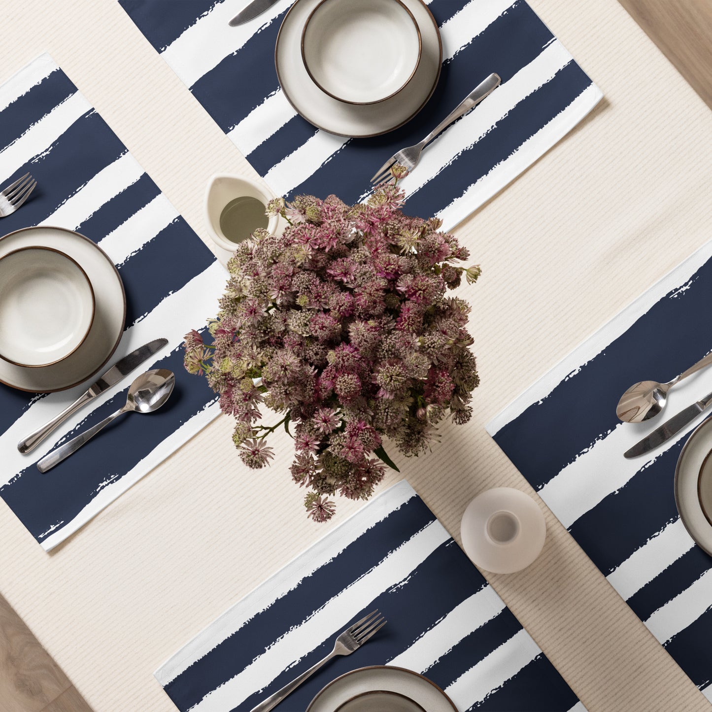 Placemat Set with Hand-painted Brush Stroke Print | PSBS-1271