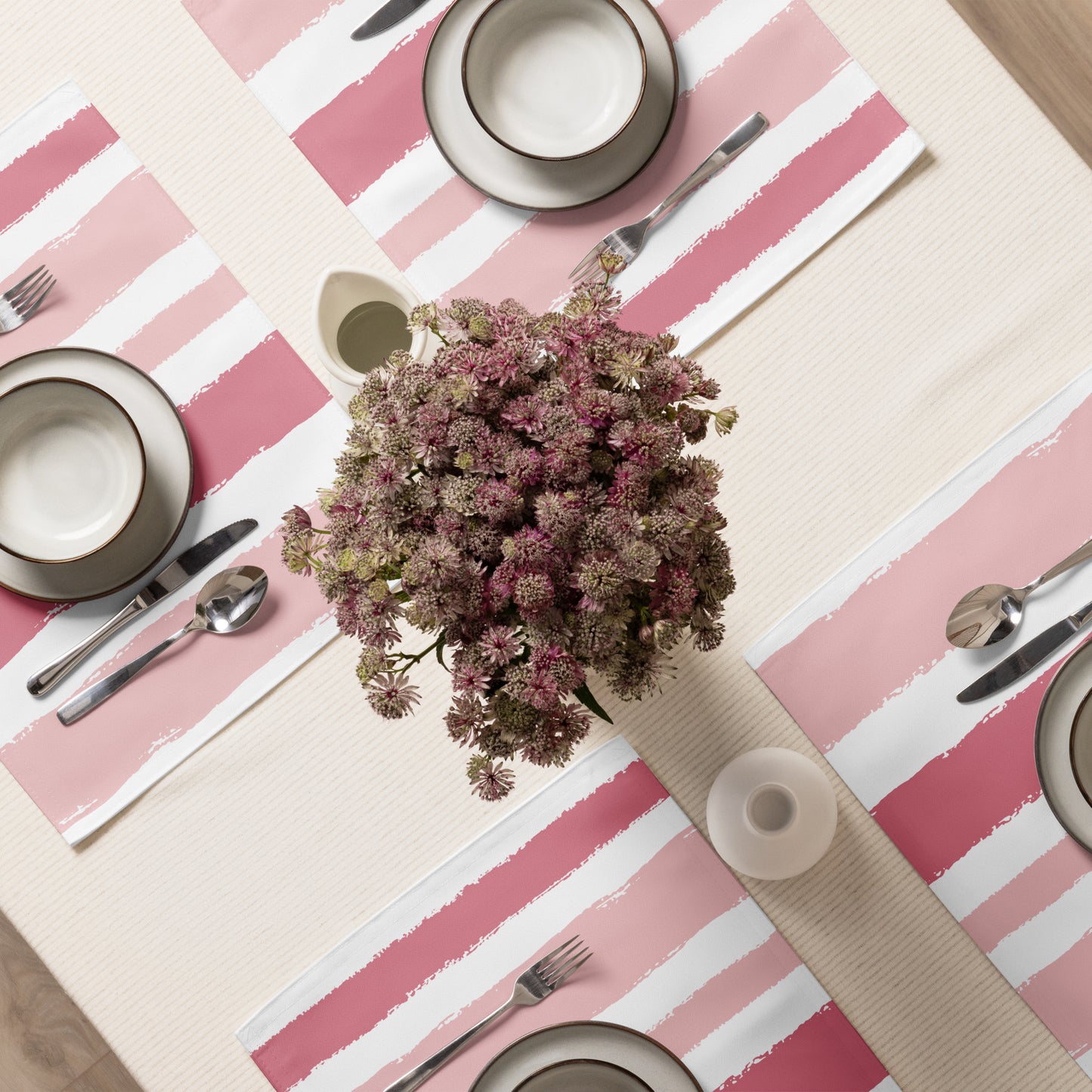 Placemat Set with Hand-painted Brush Stroke Print | PSBS-1383