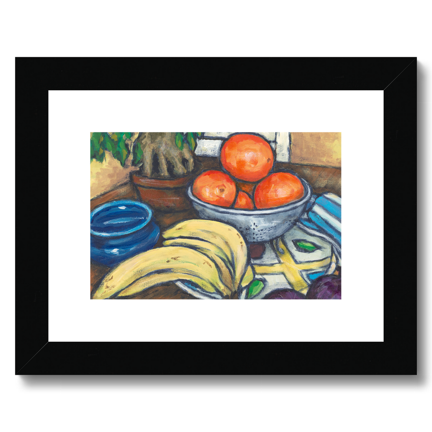 Framed Fine Art Print, White Mat - 8x6 10x8 12x8 inches | Still Life in Acrylic, FPH-1000-1104