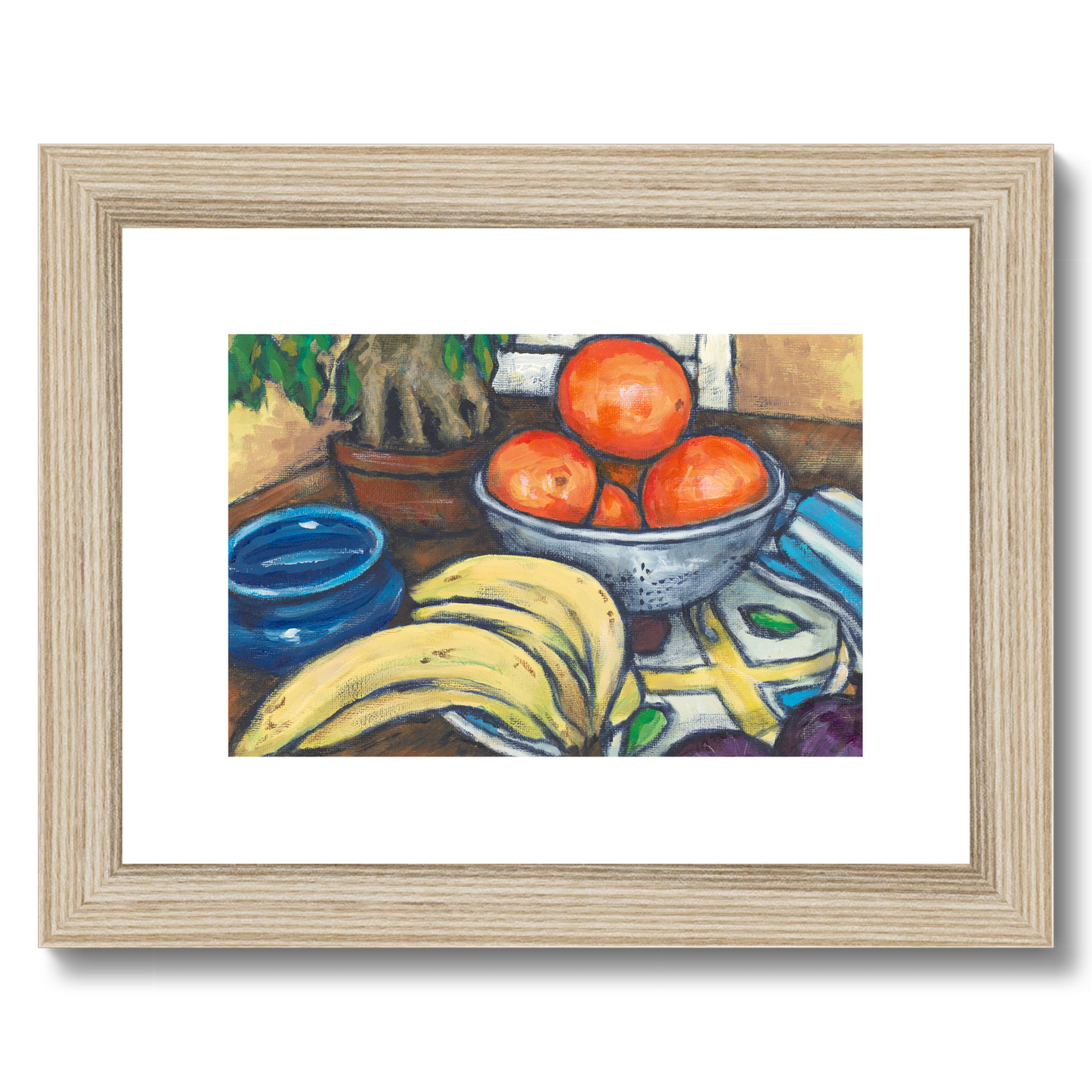 Framed Fine Art Print, White Mat - 8x6 10x8 12x8 inches | Still Life in Acrylic, FPH-1000-1104