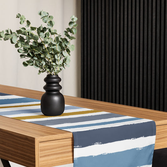Table Runner with Hand-painted Brush Stroke Print | TRBS-1020