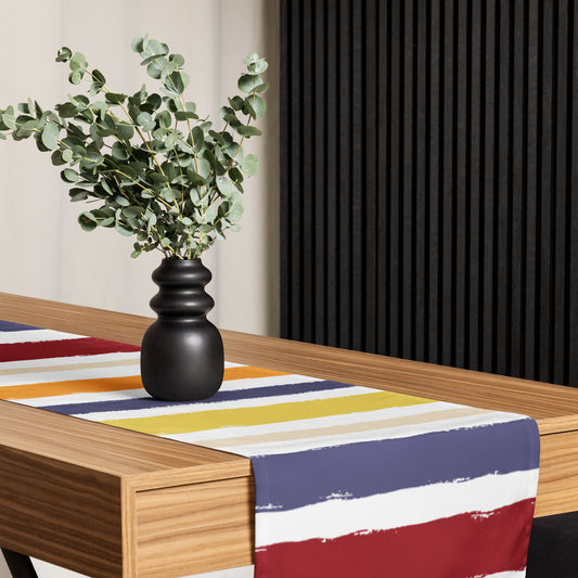Table Runner with Hand-painted Brush Stroke Print | TRBS-1030