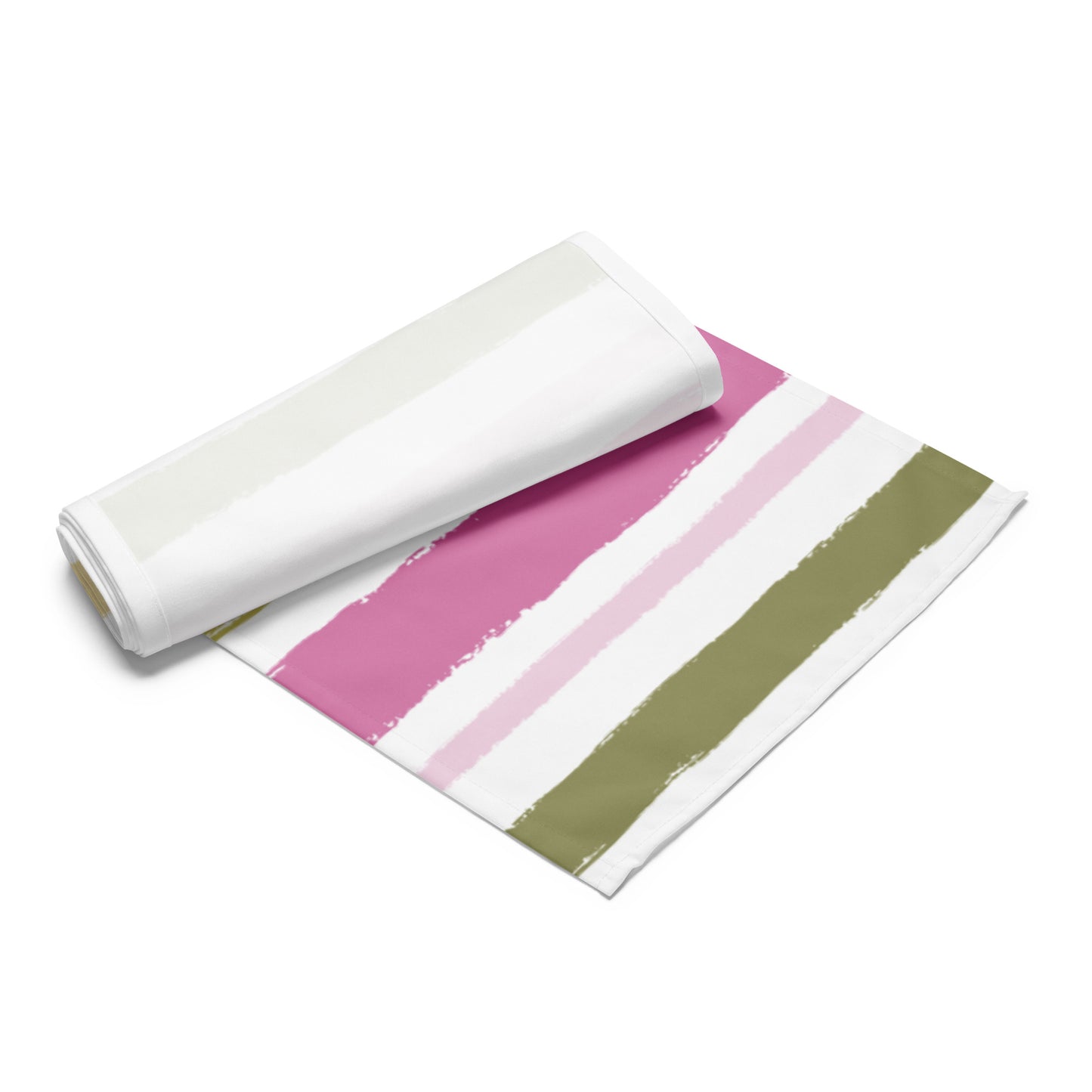 Table Runner with Hand-painted Brush Stroke Print | TRBS-1080