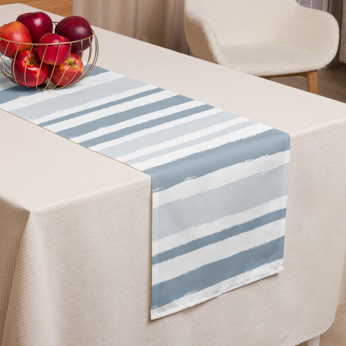 Table Runner with Hand-painted Brush Stroke Print | TRBS-1141