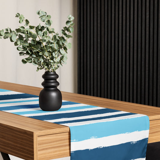 Table Runner with Hand-painted Brush Stroke Print | TRBS-1153