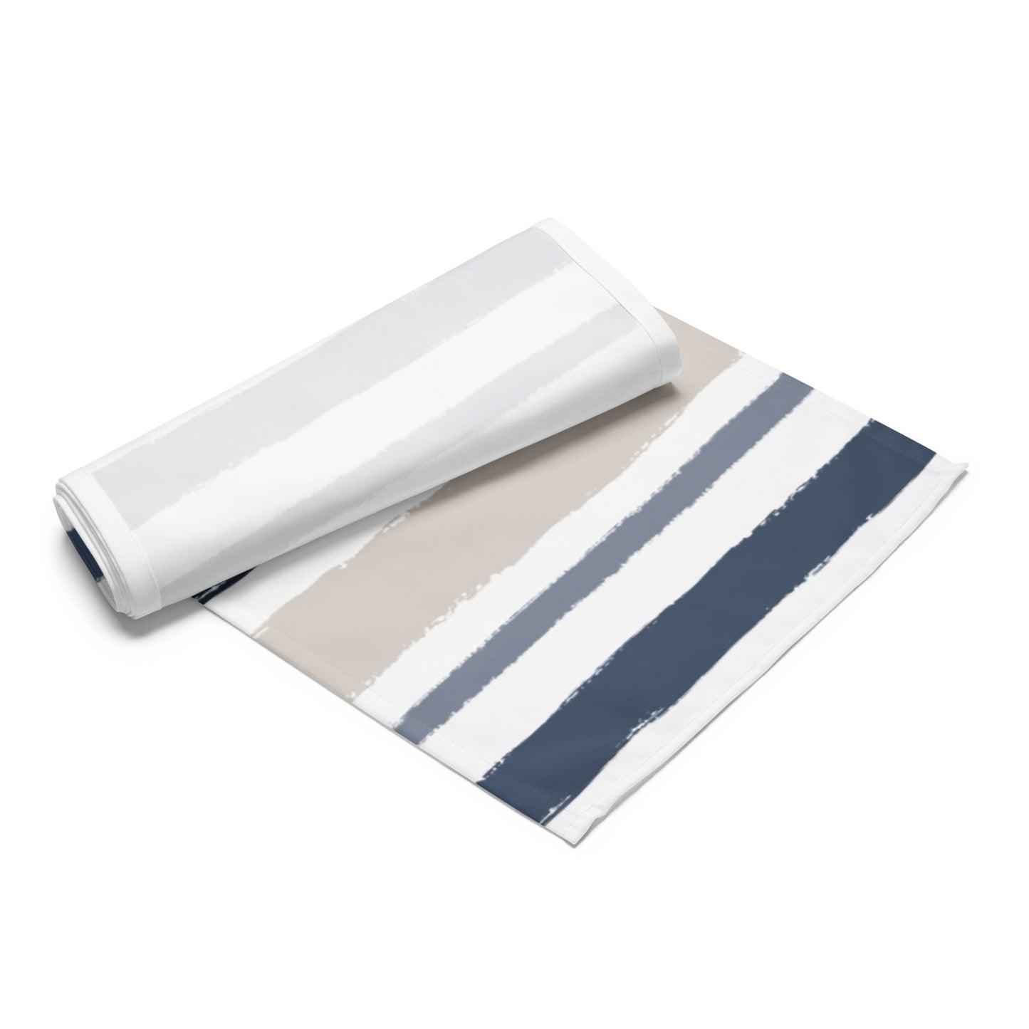 Table Runner with Hand-painted Brush Stroke Print | TRBS-1162