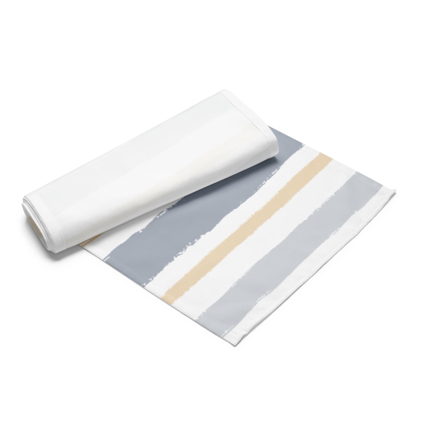 Table Runner with Hand-painted Brush Stroke Print | TRBS-1163