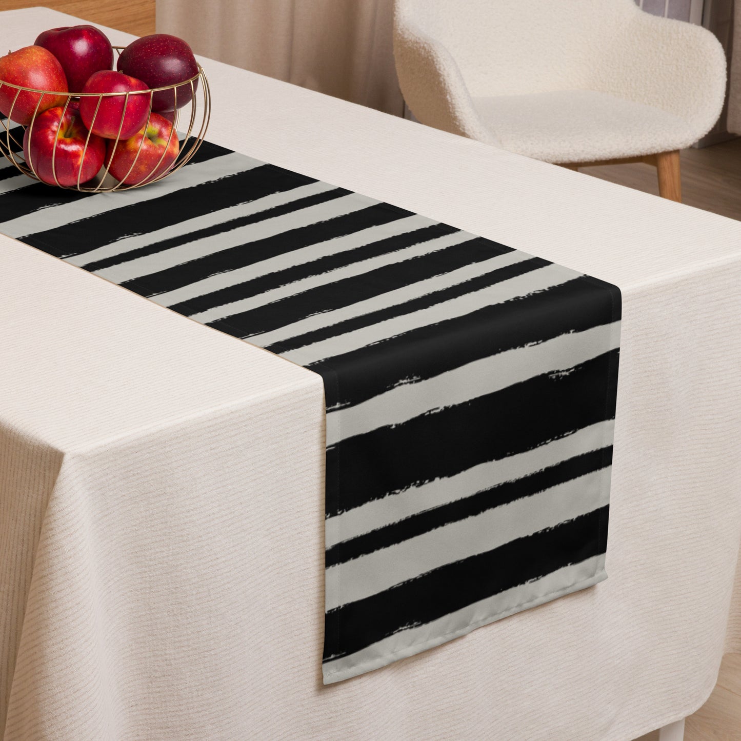 Table Runner with Hand-painted Brush Stroke Print | TRBS-1192