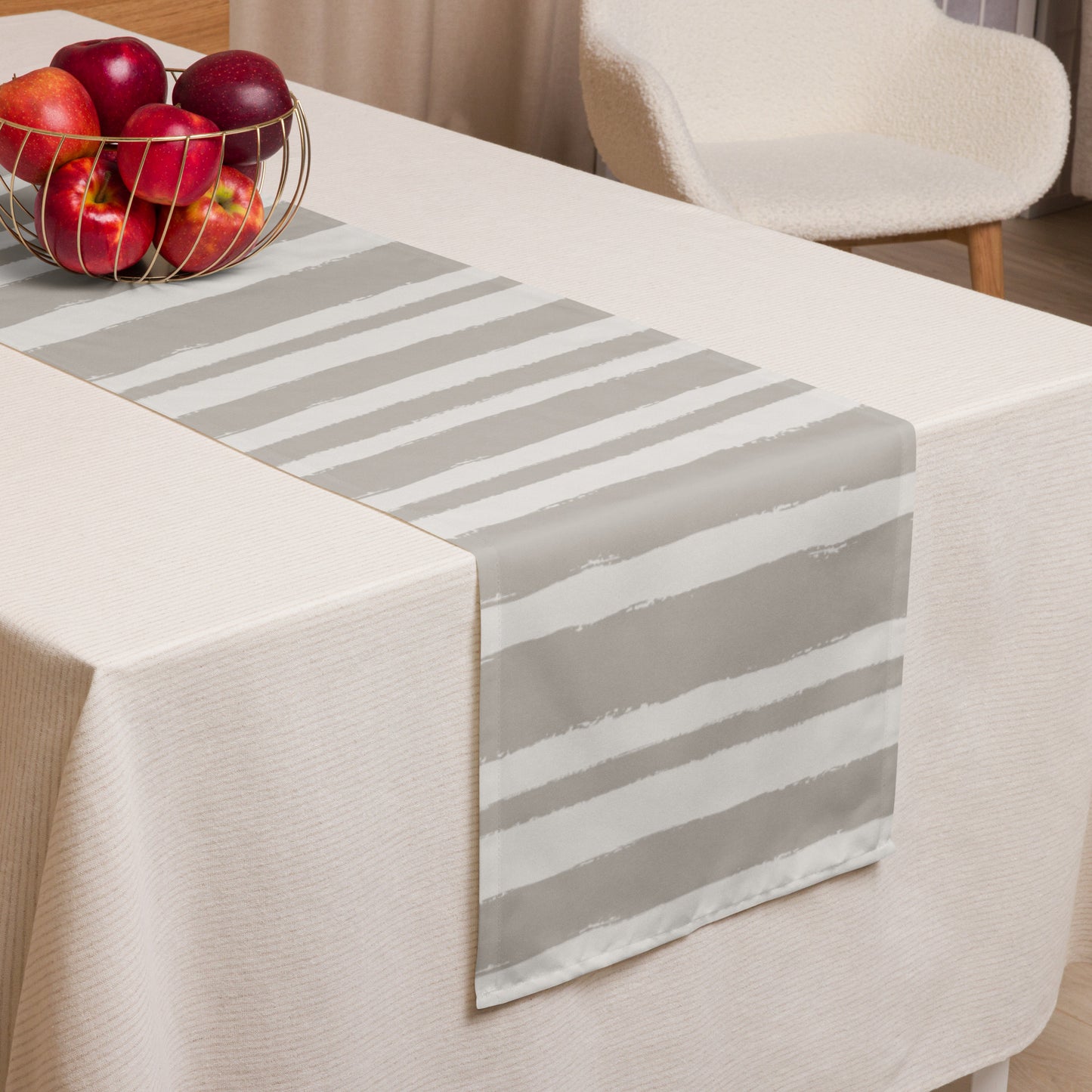Table Runner with Hand-painted Brush Stroke Print | TRBS-1202