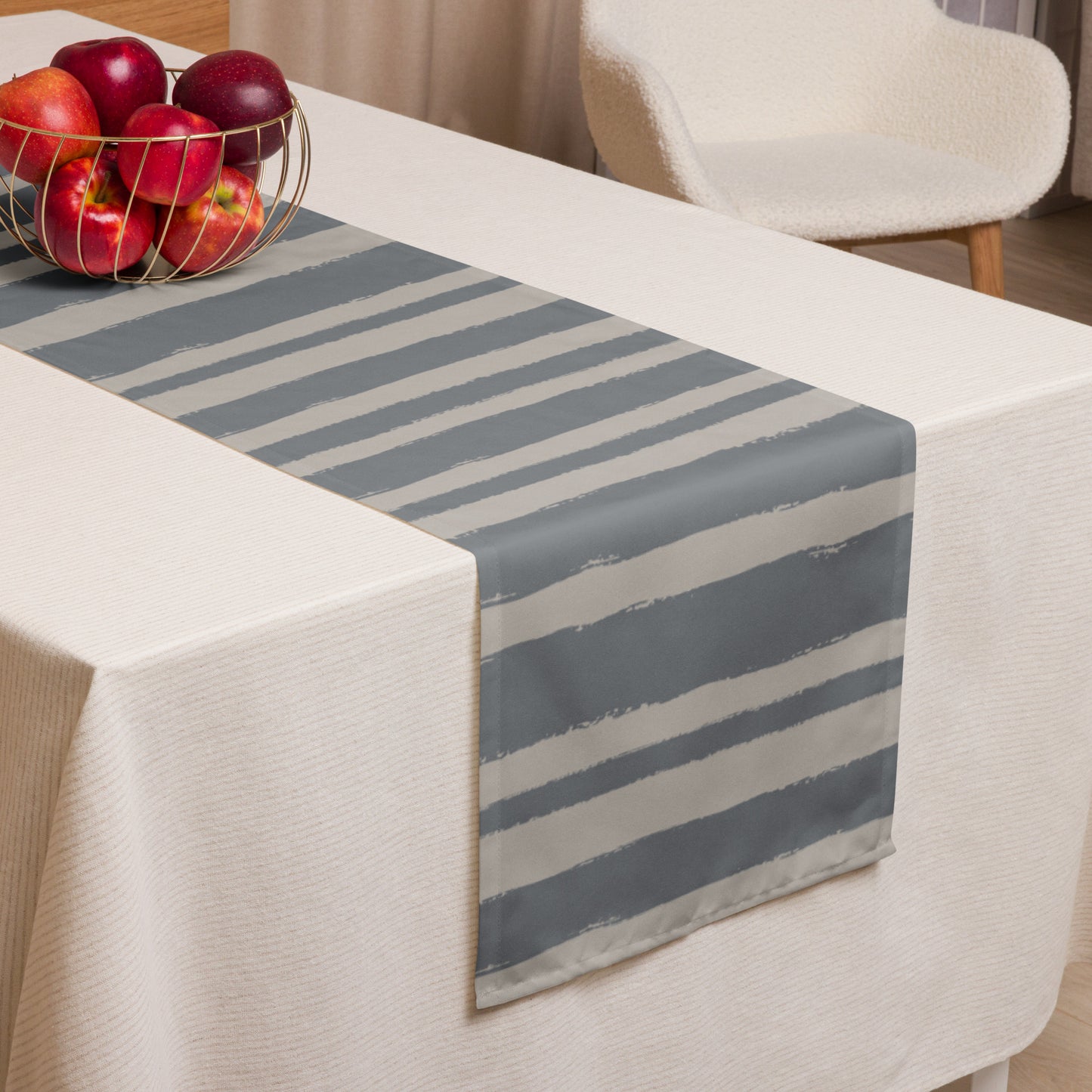 Table Runner with Hand-painted Brush Stroke Print | TRBS-1203