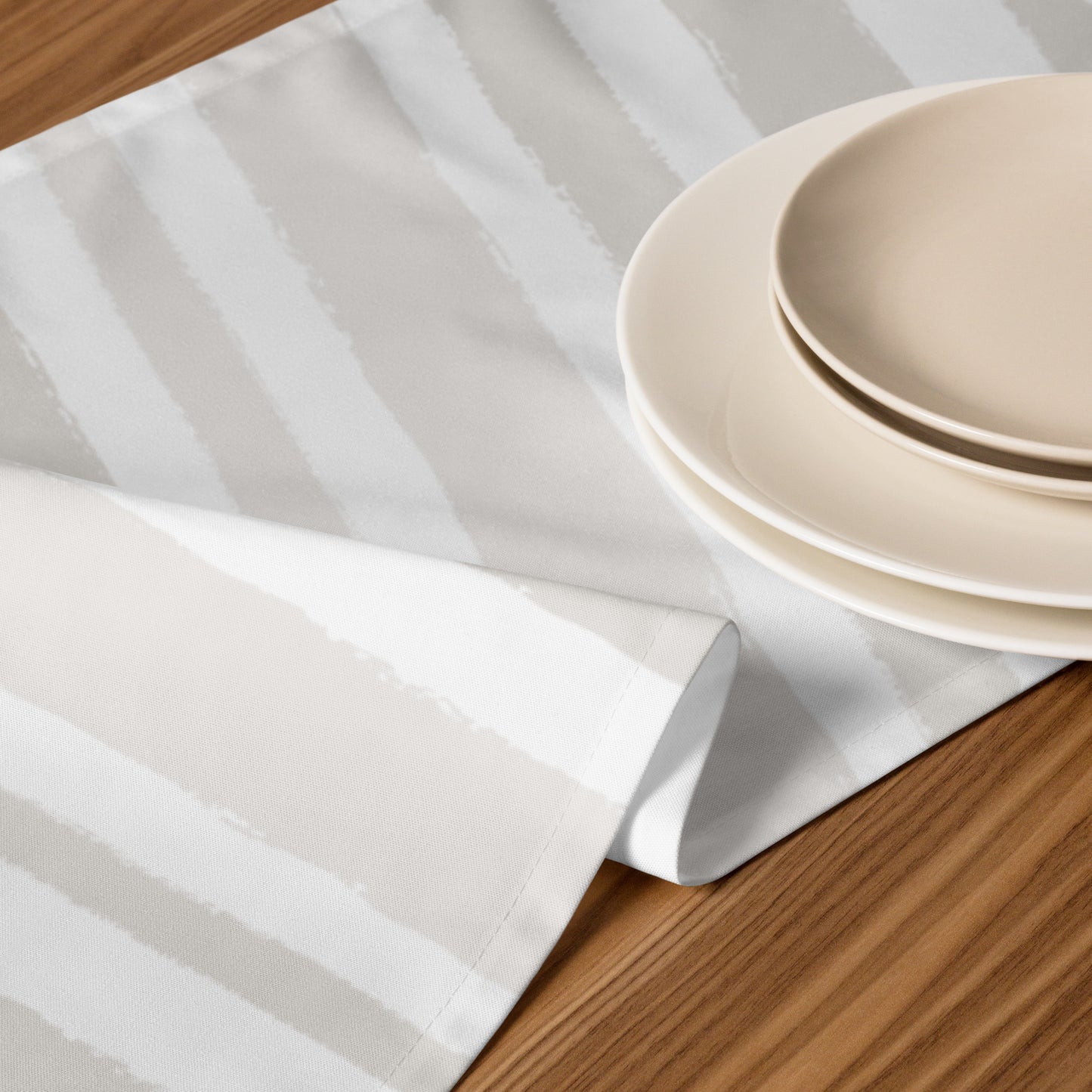 Table Runner with Hand-painted Brush Stroke Print | TRBS-1204