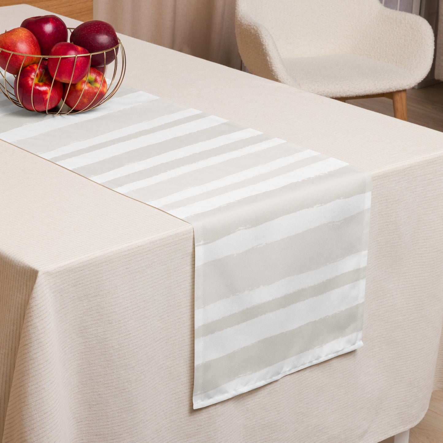 Table Runner with Hand-painted Brush Stroke Print | TRBS-1204