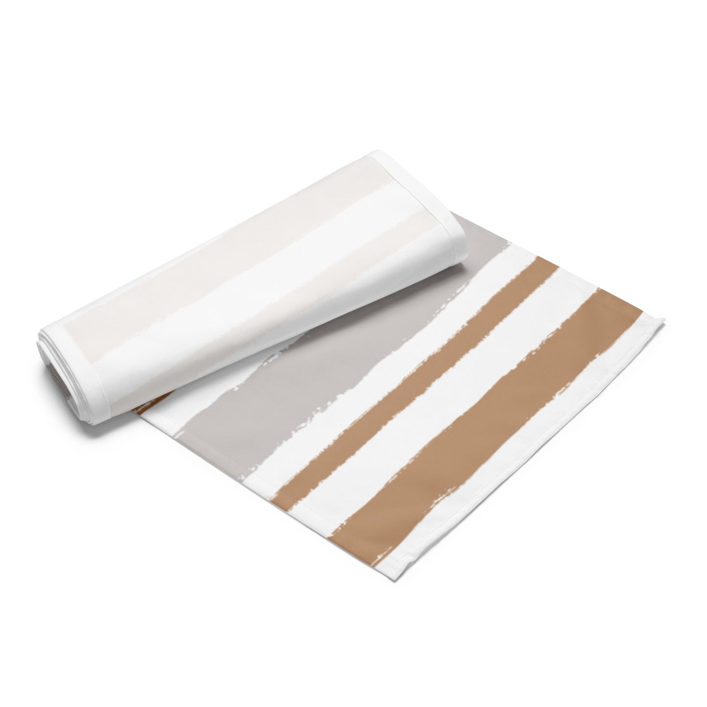 Table Runner with Hand-painted Brush Stroke Print | TRBS-1222