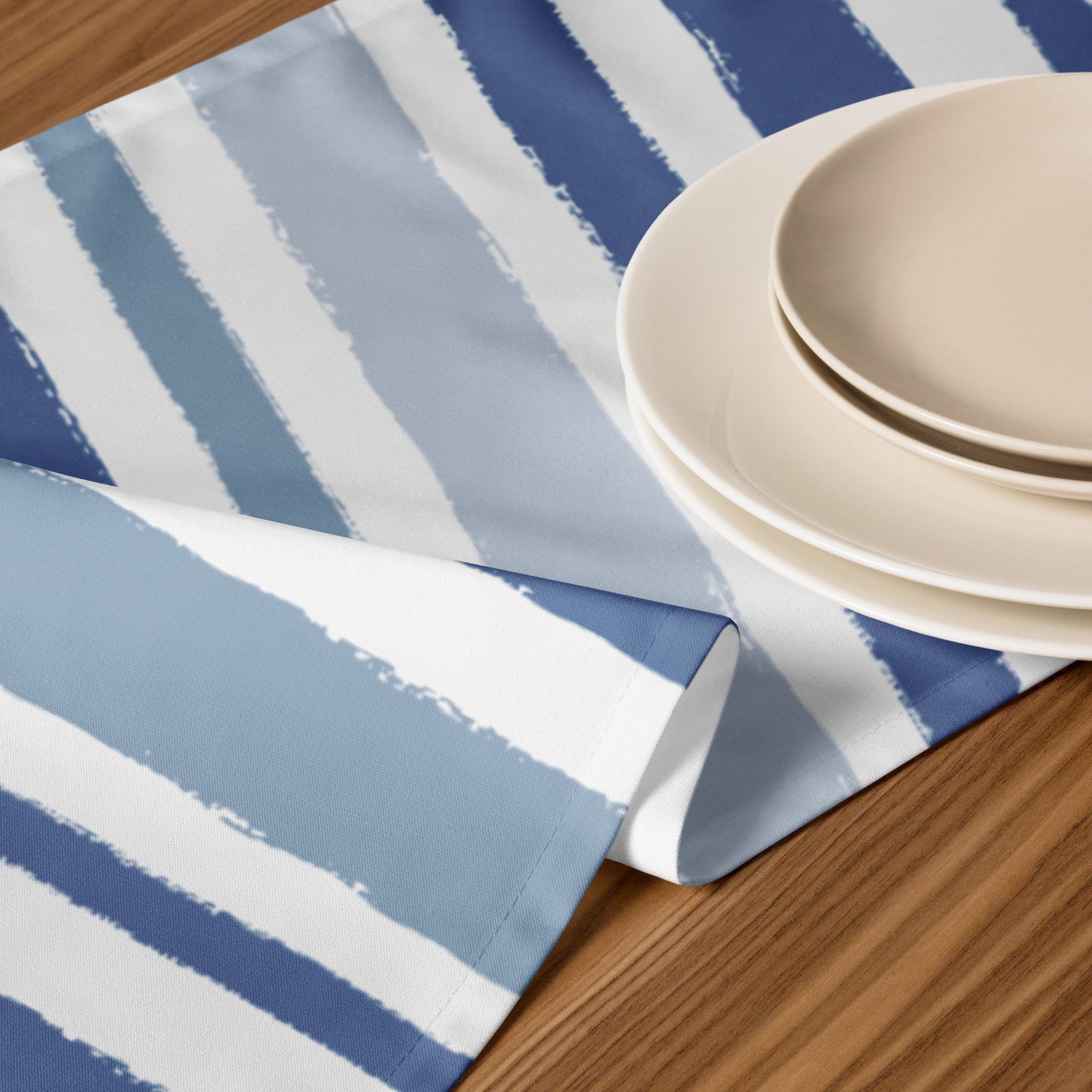 Table Runner with Hand-painted Brush Stroke Print | TRBS-1231