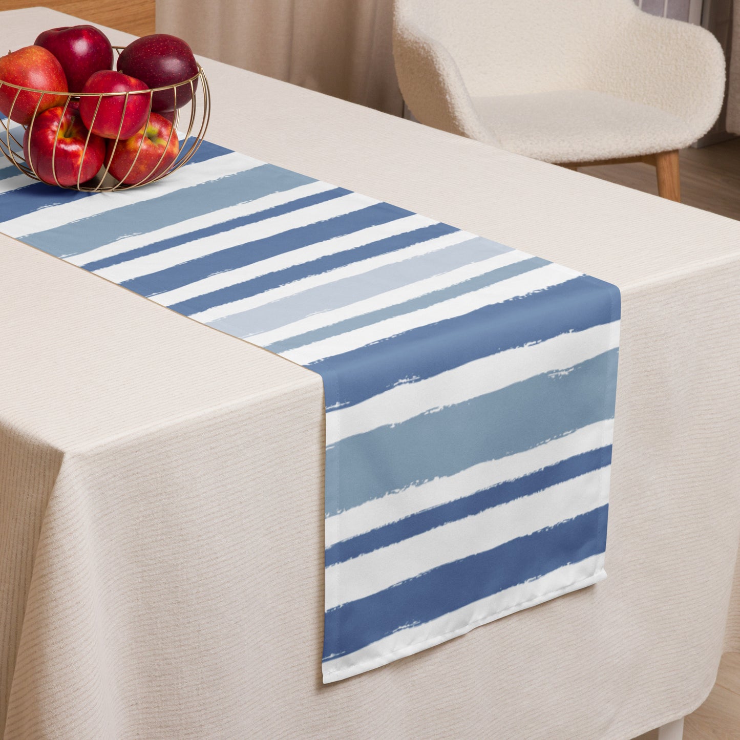 Table Runner with Hand-painted Brush Stroke Print | TRBS-1231