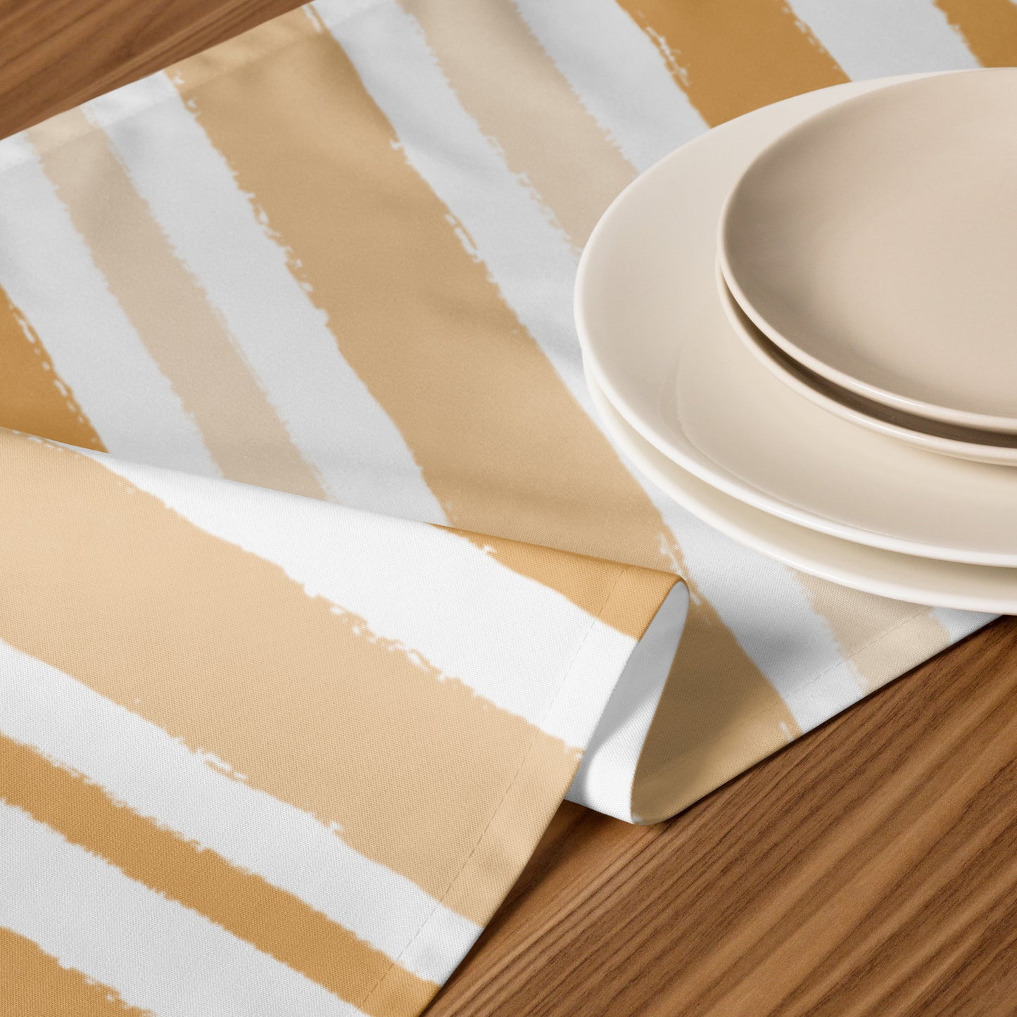 Table Runner with Hand-painted Brush Stroke Print | TRBS-1232