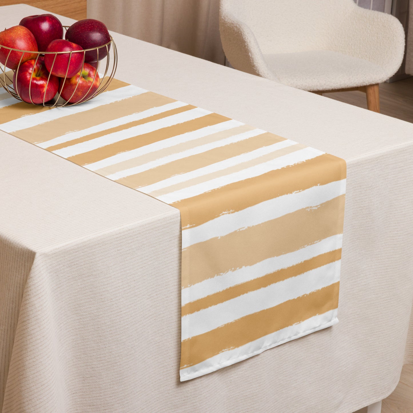 Table Runner with Hand-painted Brush Stroke Print | TRBS-1232