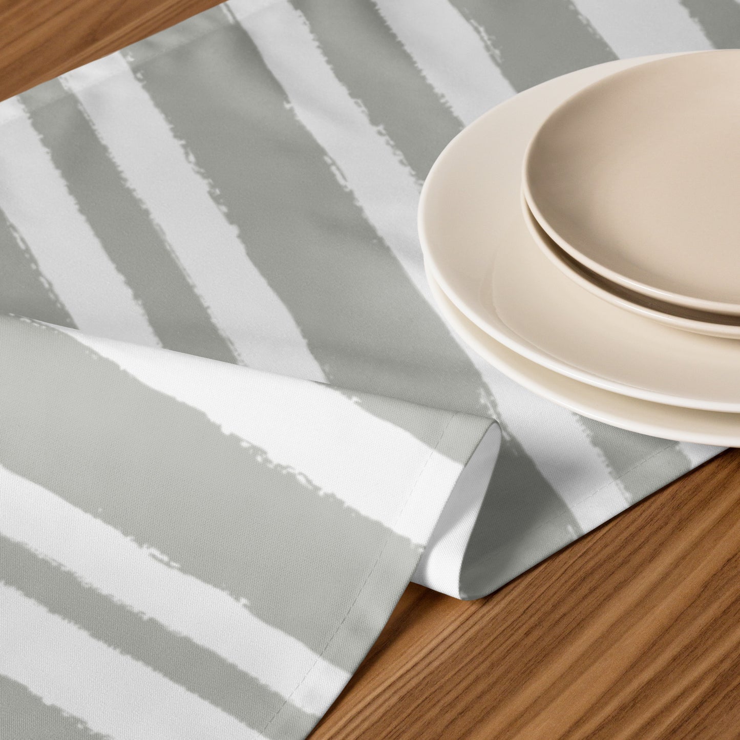 Table Runner with Hand-painted Brush Stroke Print | TRBS-1243