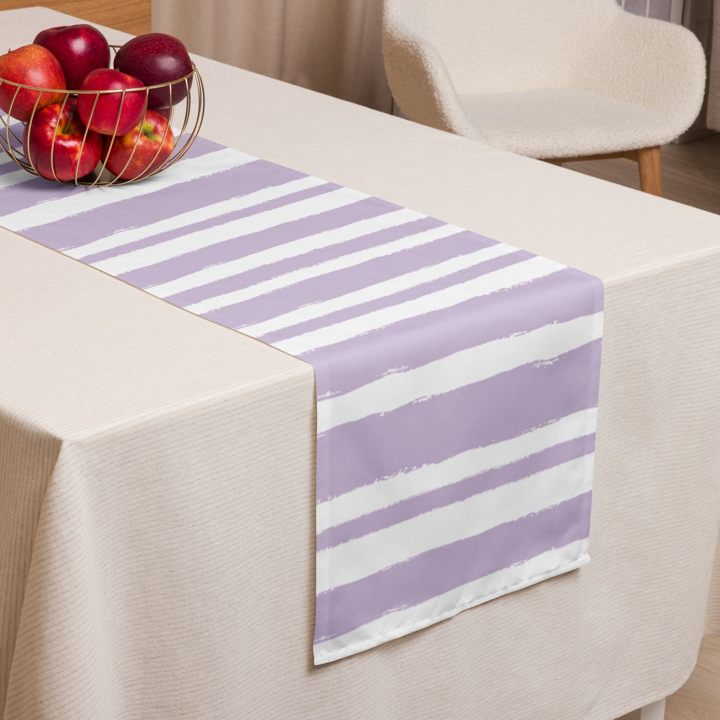 Table Runner with Hand-painted Brush Stroke Print | TRBS-1251