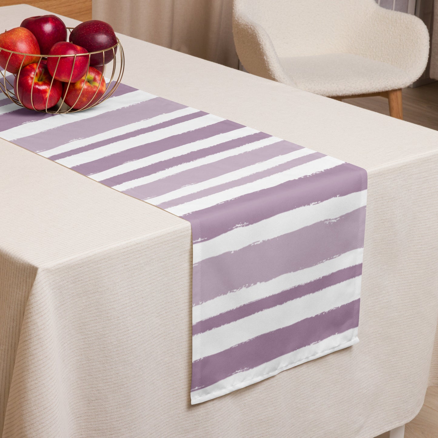 Table Runner with Hand-painted Brush Stroke Print | TRBS-1252