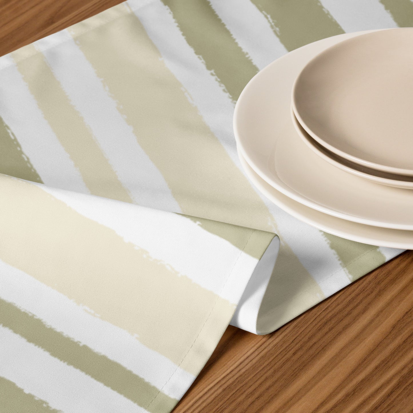 Table Runner with Hand-painted Brush Stroke Print | TRBS-1255