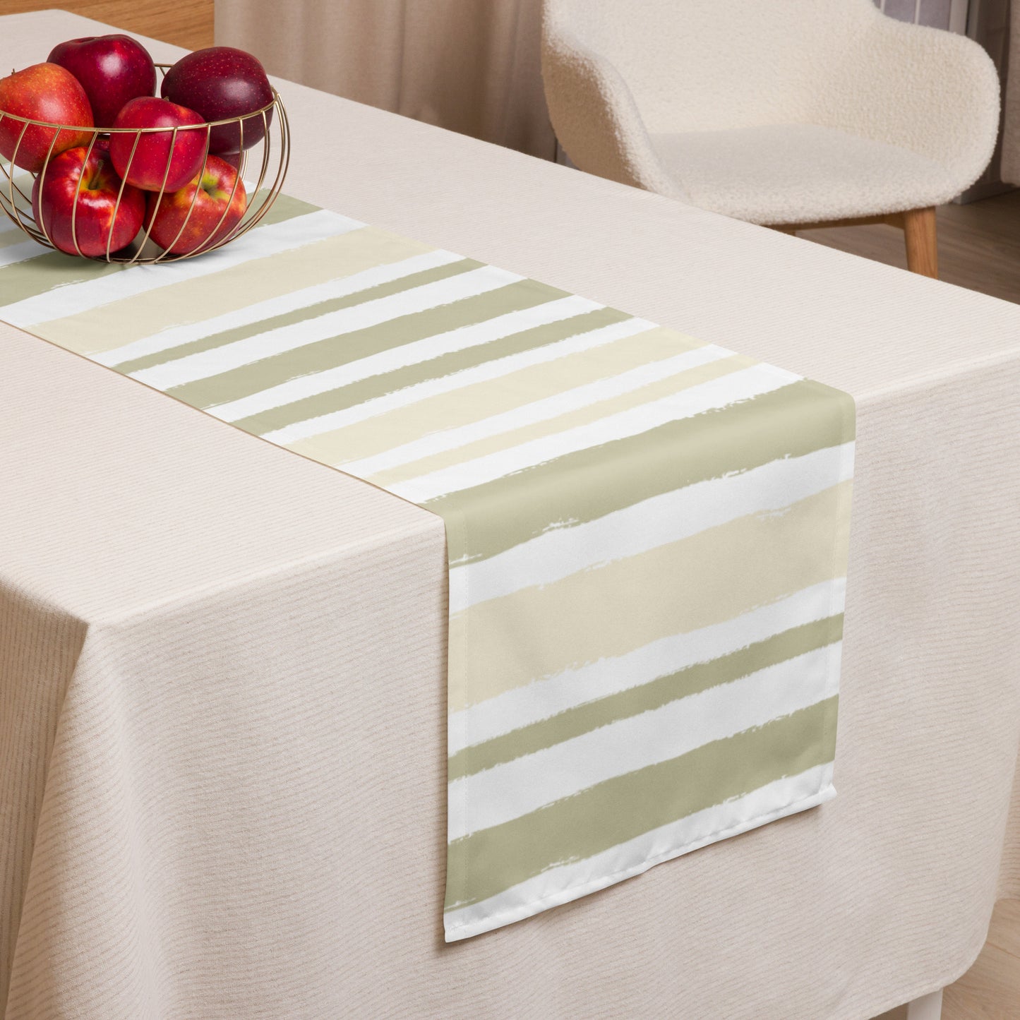 Table Runner with Hand-painted Brush Stroke Print | TRBS-1255