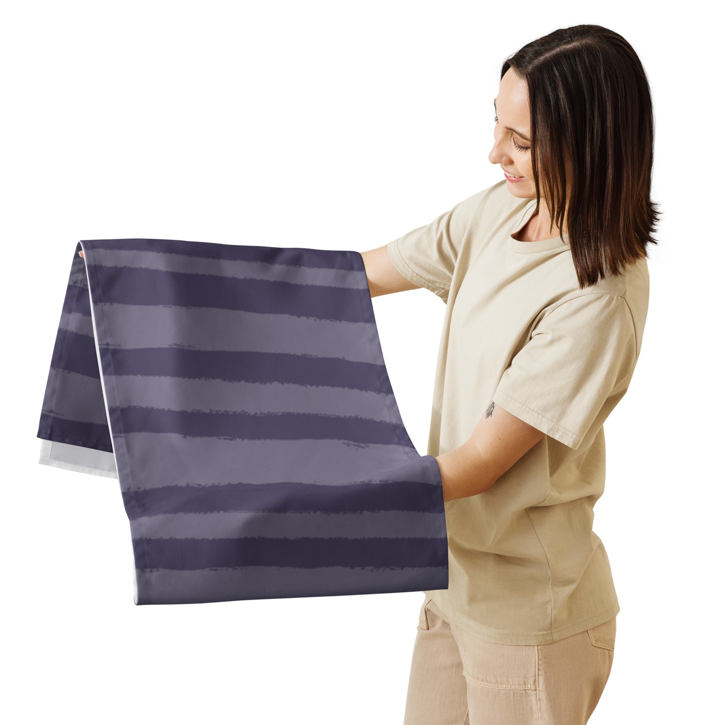 Table Runner with Hand-painted Brush Stroke Print | TRBS-1261
