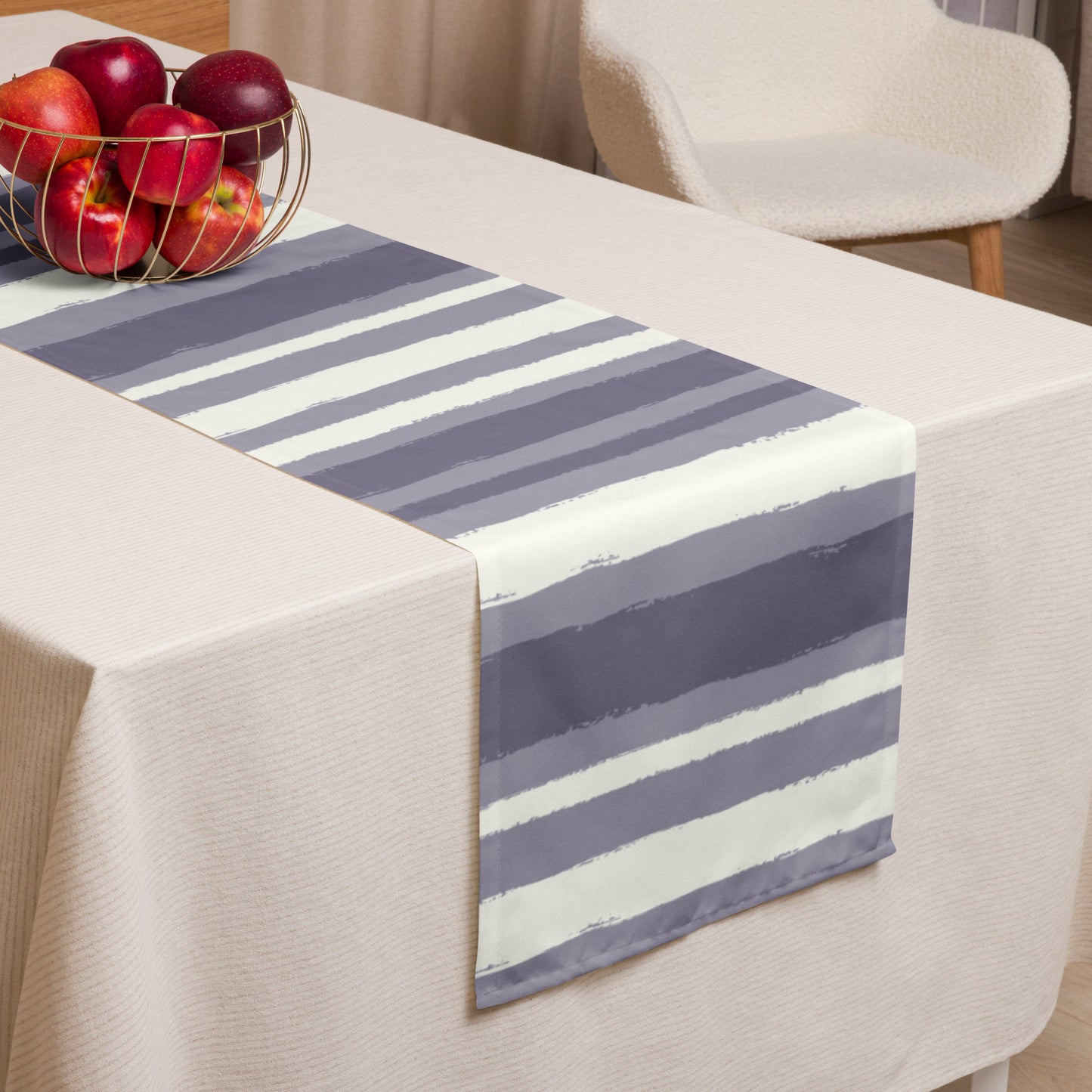 Table Runner with Hand-painted Brush Stroke Print | TRBS-1262