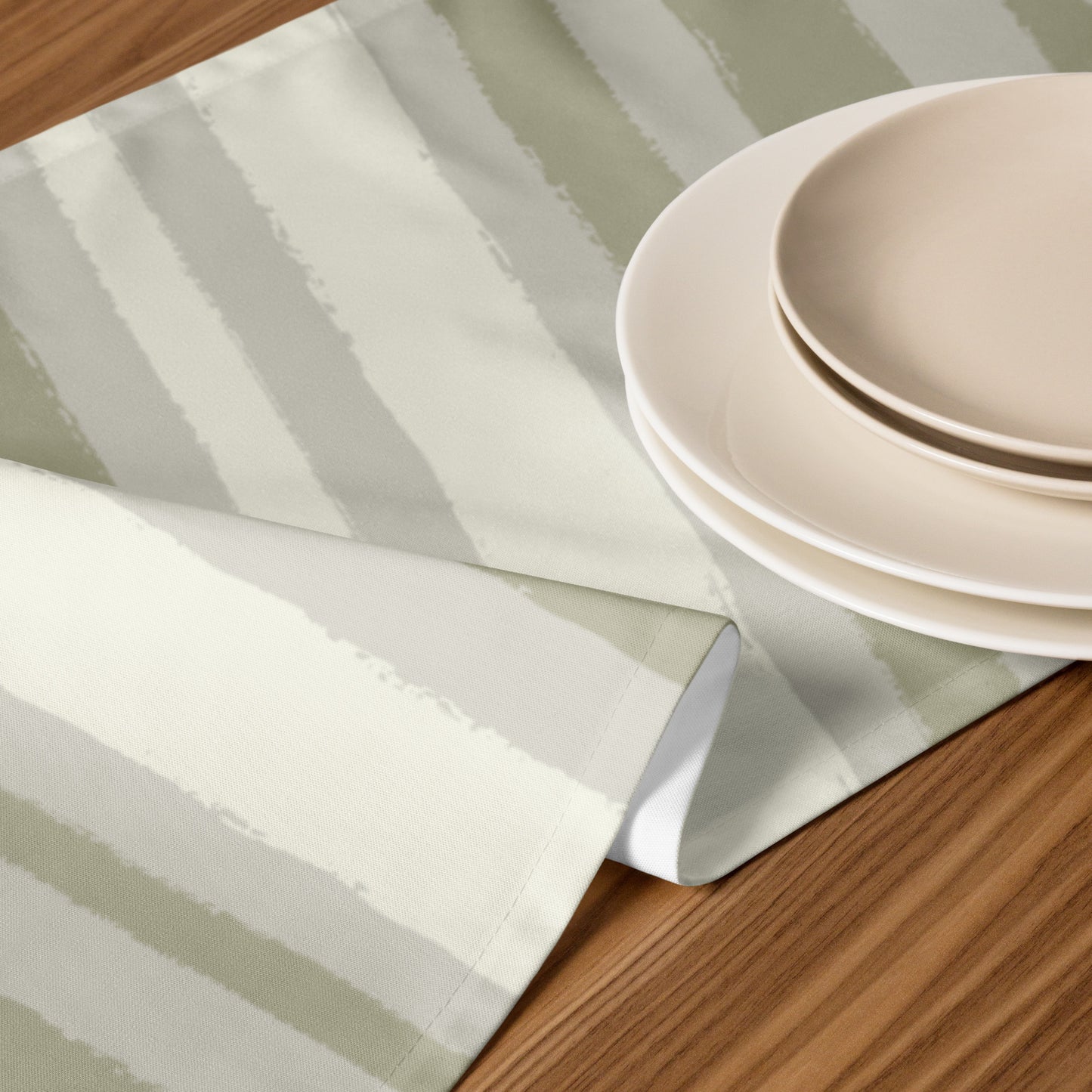 Table Runner with Hand-painted Brush Stroke Print | TRBS-1263