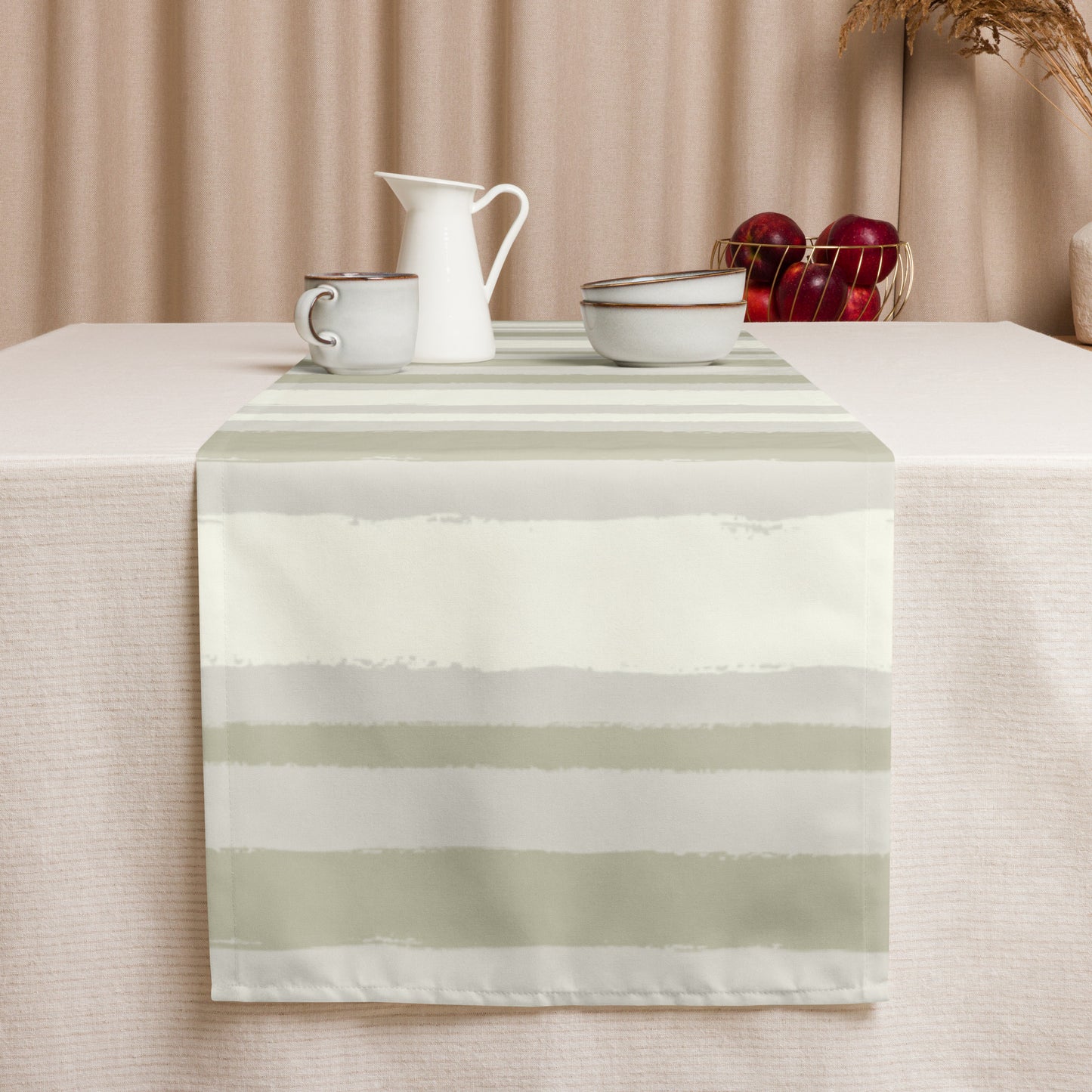 Table Runner with Hand-painted Brush Stroke Print | TRBS-1263