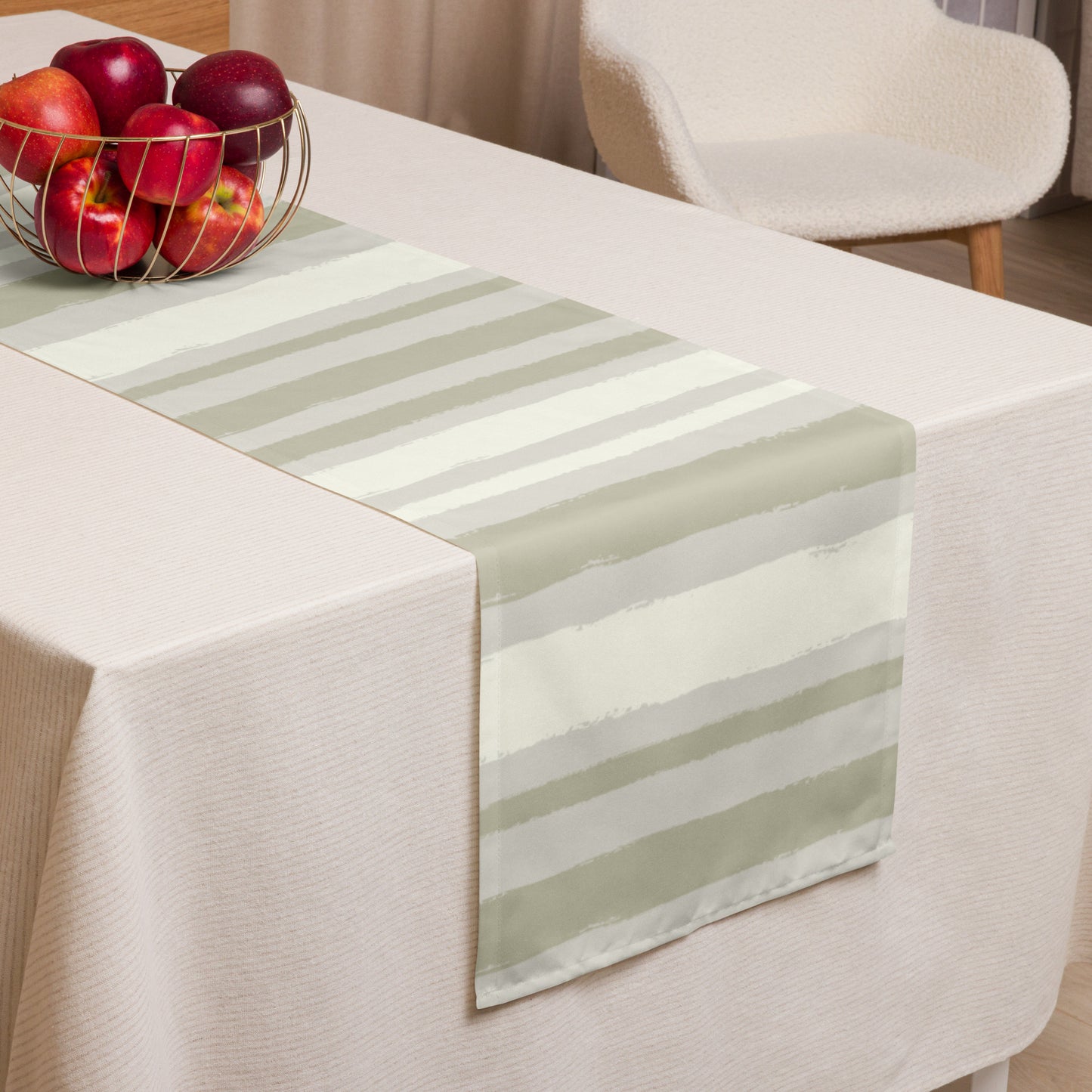 Table Runner with Hand-painted Brush Stroke Print | TRBS-1263