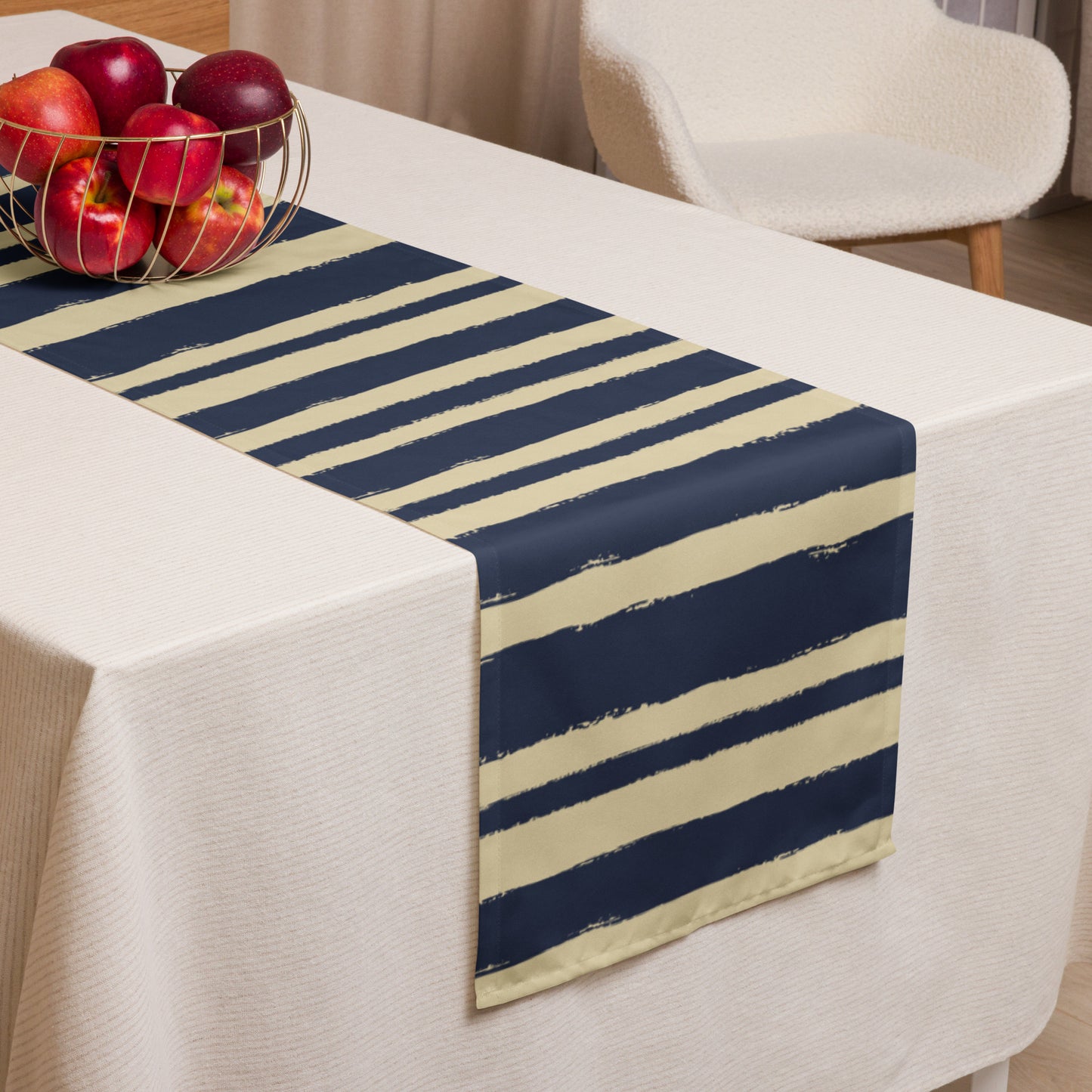 Table Runner with Hand-painted Brush Stroke Print | TRBS-1274