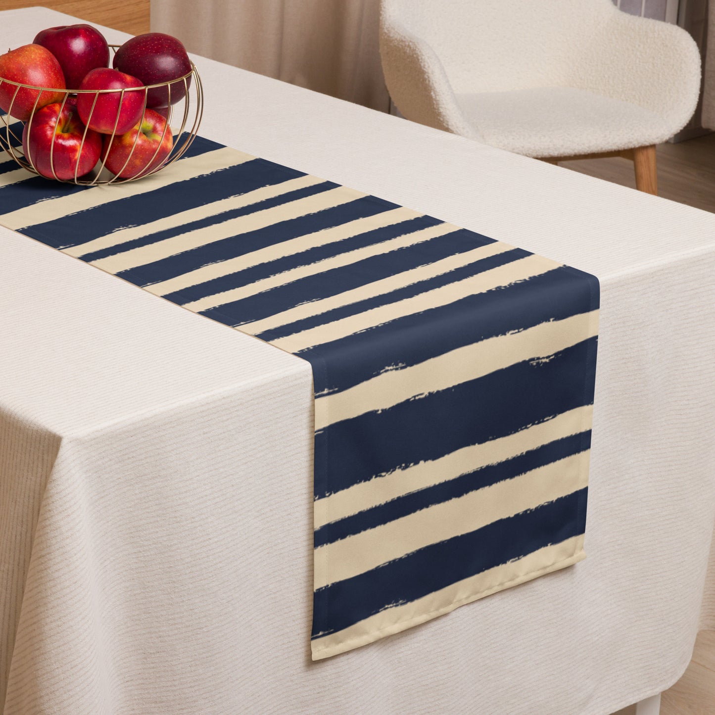 Table Runner with Hand-painted Brush Stroke Print | TRBS-1275