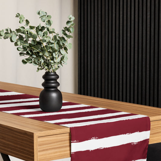 Table Runner with Hand-painted Brush Stroke Print | TRBS-1281