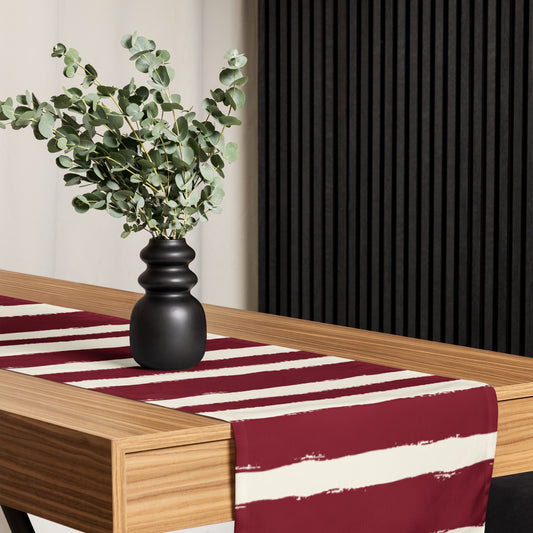 Table Runner with Hand-painted Brush Stroke Print | TRBS-1283