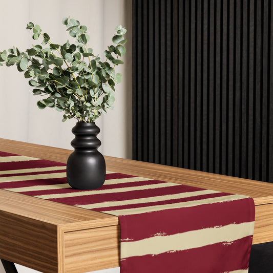 Table Runner with Hand-painted Brush Stroke Print | TRBS-1284