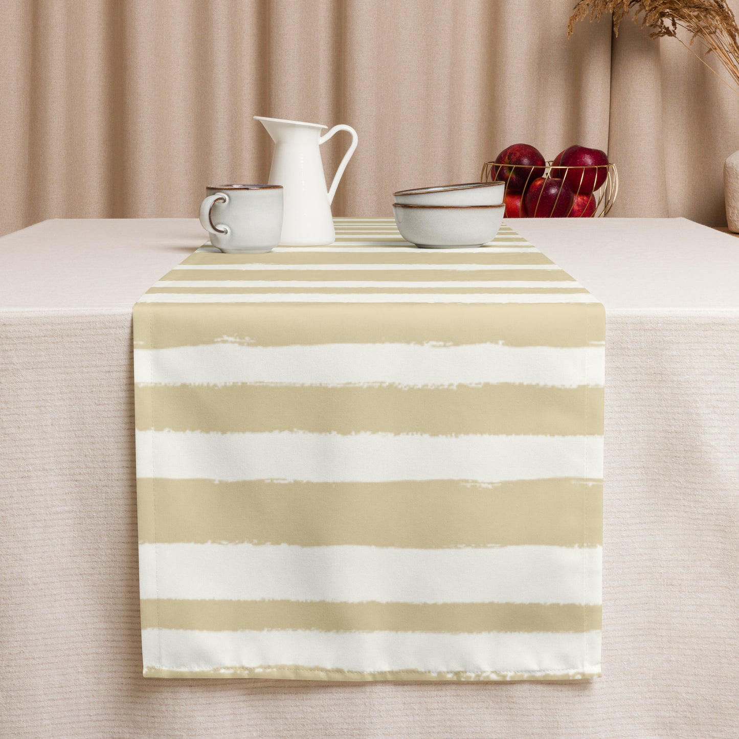 Table Runner with Hand-painted Brush Stroke Print | TRBS-1371
