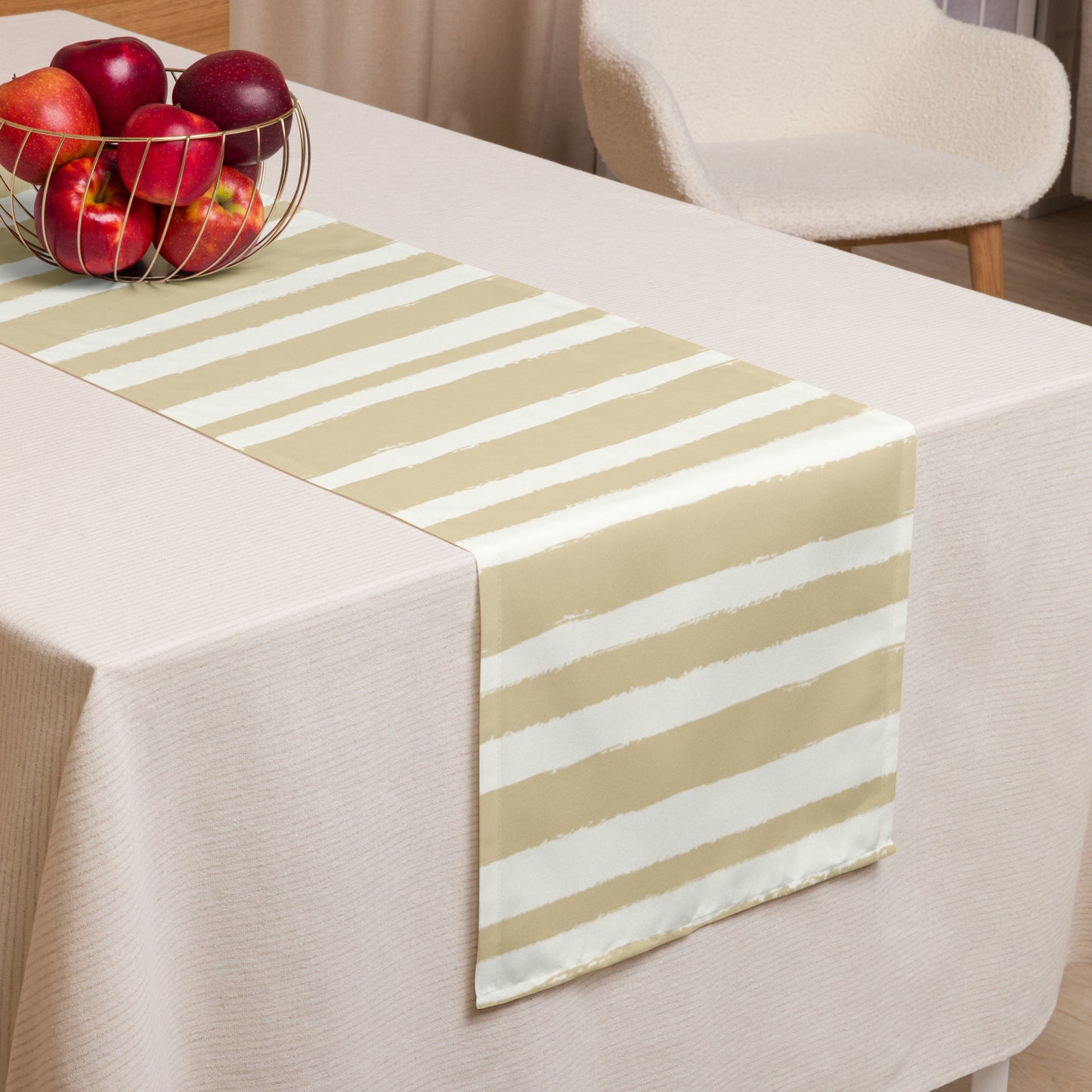 Table Runner with Hand-painted Brush Stroke Print | TRBS-1371
