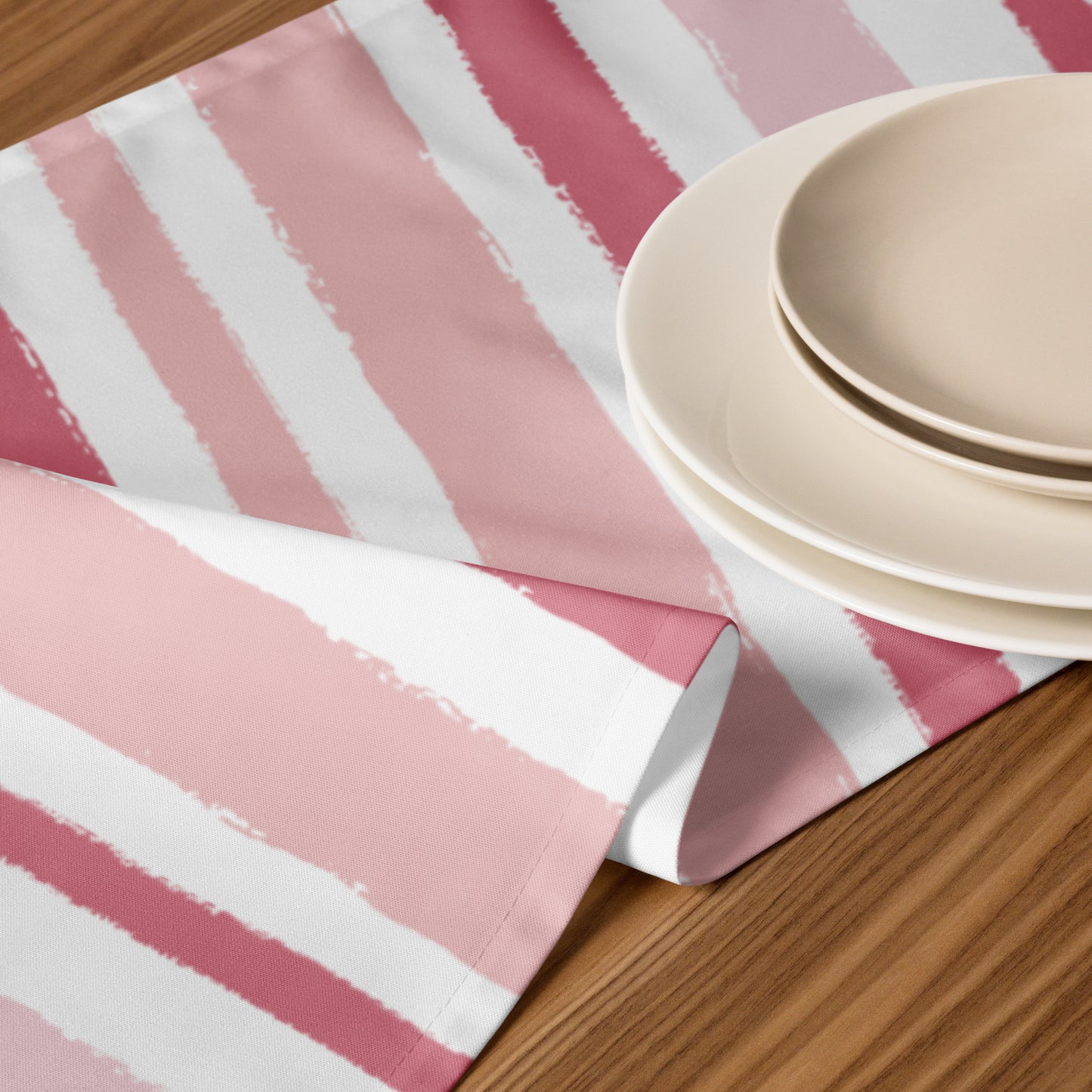 Table Runner with Hand-painted Brush Stroke Print | TRBS-1383